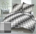 Pościel z kory na guziki 140x200 Geometryczna Kratka V2