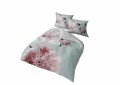 Pościel z mikrofibry 3D 160x200 Białe Kwiaty V2