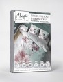 Pościel z mikrofibry 3D 160x200 Białe Kwiaty V2