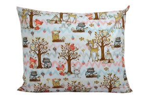 Poszewka bawełniana 40x40 Leśne Zwierzątka Tipi