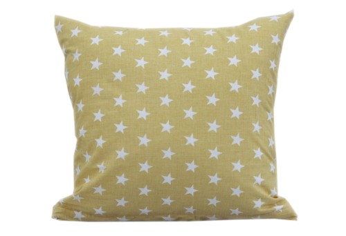 Poszewka bawełniana 40x40 Gwiazdki ecru