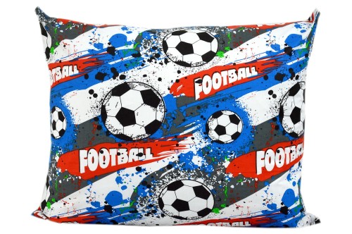 Poszewka bawełniana  50x60 futbol