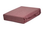 Prześcieradło frotte z gumką 160x200 brudny róż