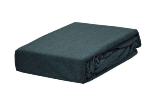 Prześcieradło frotte z gumką 200x220 antracyt