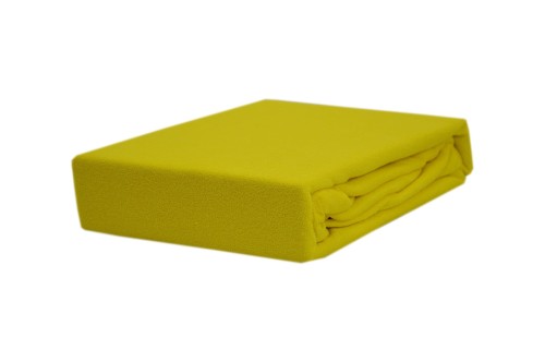Prześcieradło frotte z gumką 60x120 Żółty