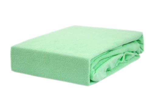 Prześcieradło frotte z gumką 60x120 seledyn