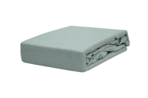 Prześcieradło frotte z gumką 60x120 popiel (34B)