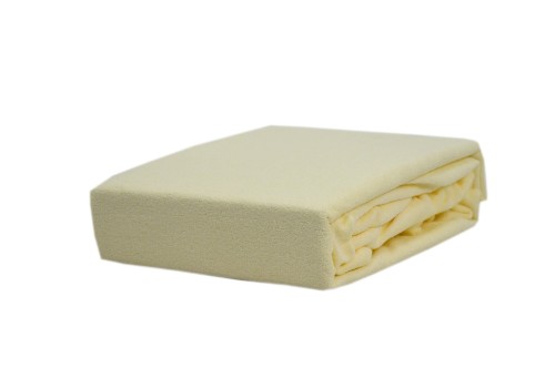 Prześcieradło frotte z gumką 60x120 ecru