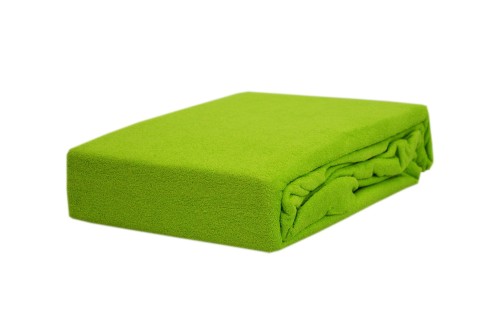 Prześcieradło frotte z gumką 60x120 limonka