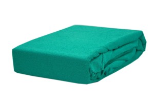 Prześcieradło frotte z gumką 60x120 zielony