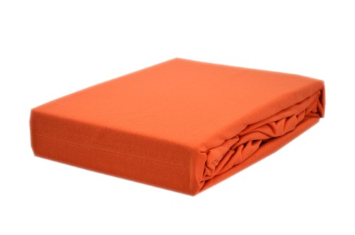 Prześcieradło jersey z gumką 60x120 kolor ceglaty