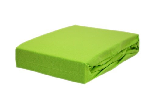 Prześcieradło jersey z gumką 60x120 kolor limonka