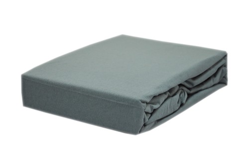 Prześcieradło jersey z gumką 60x120 kolor szary