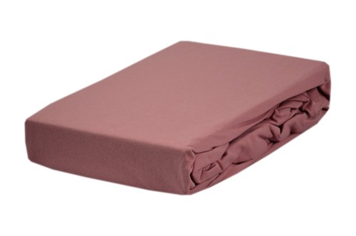 Prześcieradło jersey z gumką 60x120 kolor brudny róż