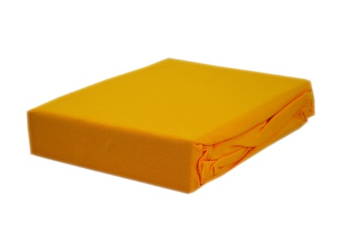 Prześcieradło jersey z gumką 60x120 kolor żółtko