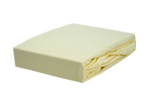 Prześcieradło jersey z gumką 60x120 kolor ecru