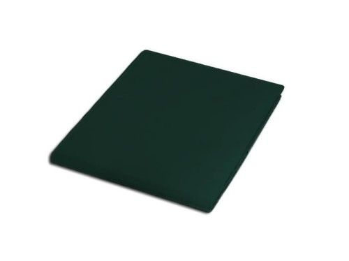 Prześcieradło satynowe 200x220  zieleń butelkowa