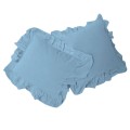 Zestaw poszewek bawełnianych 2x40x40 Stonewashed Blue