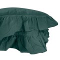 Zestaw poszewek bawełnianych 2x40x40 Stonewashed Dark Green