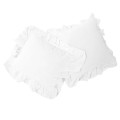 Zestaw poszewek bawełnianych 2x40x40 Stonewashed Optic White