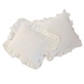 Zestaw poszewek bawełnianych 2x40x40 Stonewashed Snow White