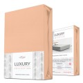 Prześcieradło jersey z elastanem z gumką 140x200 Róż