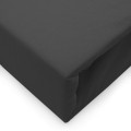 Prześcieradło jersey z elastanem z gumką 160x200 Czerń