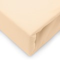 Prześcieradło jersey z elastanem z gumką 180x200 Piaskowy