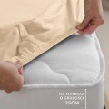 Prześcieradło jersey z elastanem z gumką 180x200 Piaskowy
