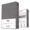 Prześcieradło jersey z elastanem z gumką 200x220 Antracyt