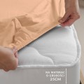 Prześcieradło jersey z elastanem z gumką 200x220 Róż