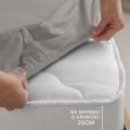 Prześcieradło jersey z elastanem z gumką 90x200 Popiel