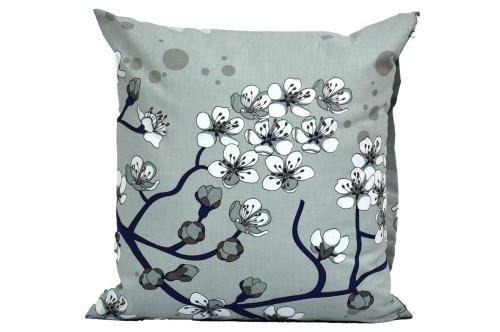 Poszewka Bawełniana 40x40 Kwiaty i Gałązki
