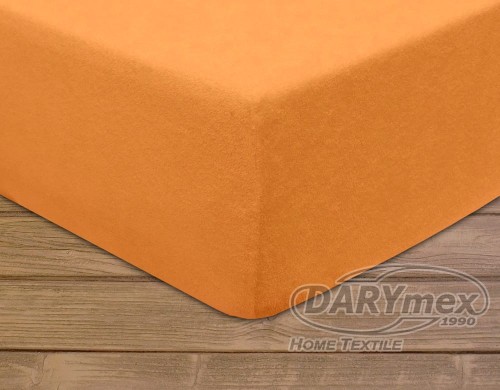 Prześcieradło frotte z gumką 140x200 kolor łosoś