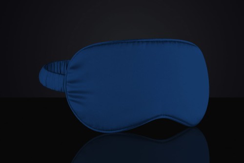 Jedwabna opaska na oczy 9x21 - Navy Blue