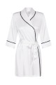 Jedwabny Szlafrok Damski - Classic Ivory