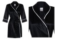 Jedwabny Szlafrok Damski - Classic Black