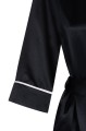 Jedwabny Szlafrok Damski - Classic Black