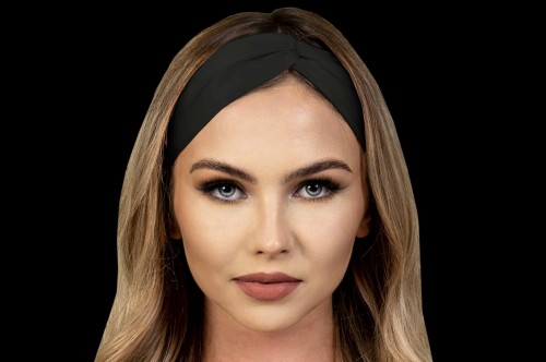 Ekskluzywna Jedwabna Opaska do Włosów - Black