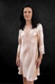 Jedwabna Koszula Nocna Nightgown Pastel Peach