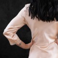 Jedwabna Koszula Nocna Nightgown Pastel Peach