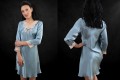 Jedwabna Koszula Nocna Nightgown Light Indigo
