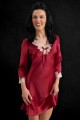 Jedwabna Koszula Nocna Nightgown Dark Red