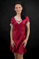 Jedwabna Koszula Nocna Nightdress Dark Red