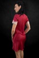 Jedwabna Koszula Nocna Nightdress Dark Red