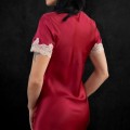 Jedwabna Koszula Nocna Nightdress Dark Red