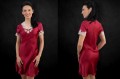 Jedwabna Koszula Nocna Nightdress Dark Red