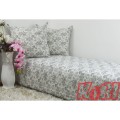 Pościel z kory 160x200 Kwiaty Geometryczne
