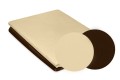 Pościel satynowa dwustronna DOUBLE FACE KOLEKCJA GOLD 140x200 Beż + Brąz
