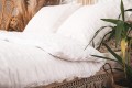 Pościel Satyna Gofrowana 160x200 Biel